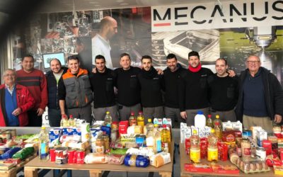 Mecanus realiza recolecta de alimentos para donar a Cáritas