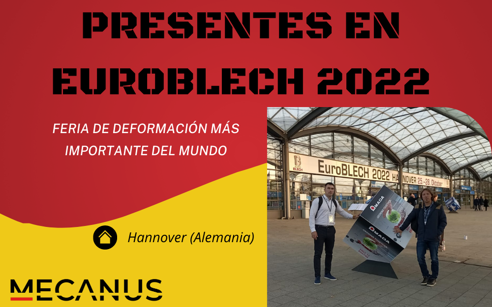 Mecanus está presente en EuroBlech 2022