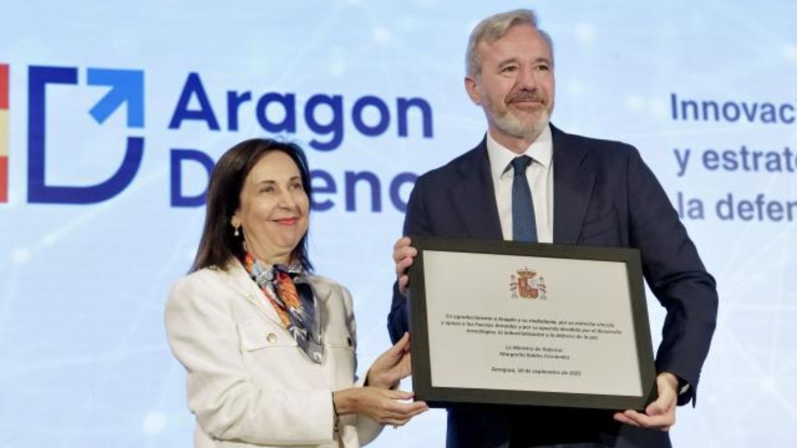 Mecanus ha estado en la presentación de Aragón Defense Hub