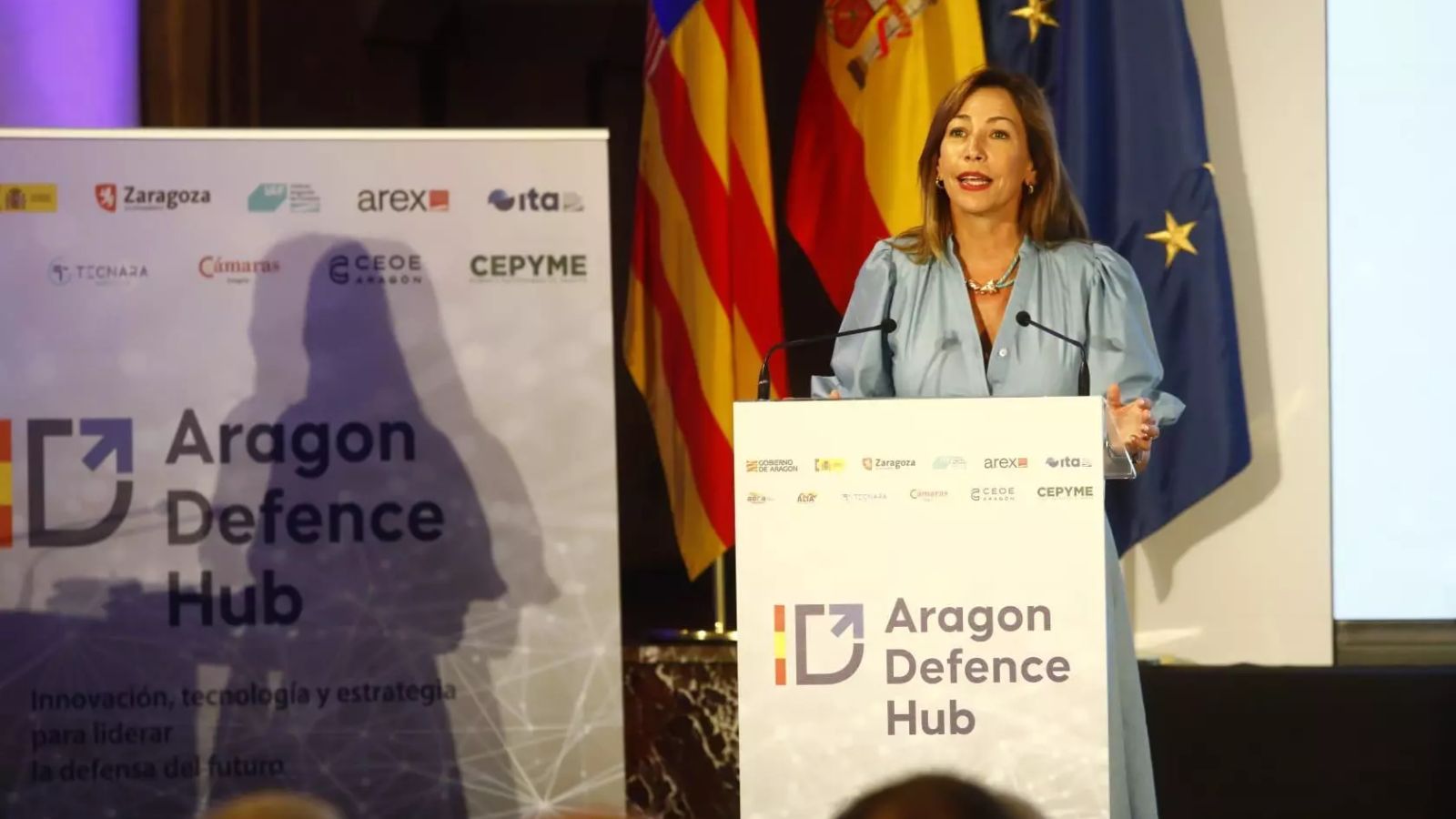 Mecanus ha estado en la presentación de Aragón Defense Hub